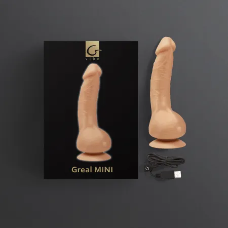 Реалистичный вибратор Greal Mini от Gvibe, Bioskin, 18 см х 3 см — купить в Астана 7