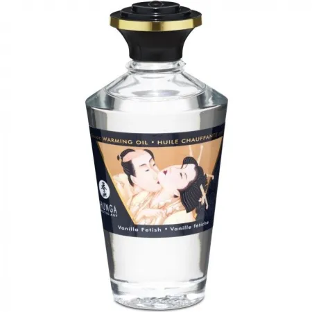 Массажное масло со вкусом "Ванильный фетиш" Shunga APHRODISIAC WARMING OIL — купить в Астана 3