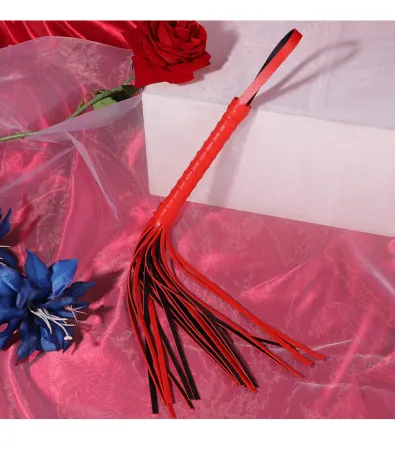 Кожаная плетка 45 см (красная) — купить в Астана 5