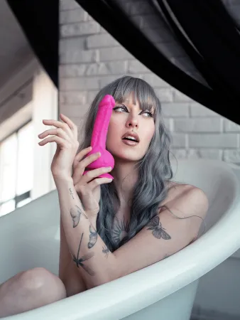 Вибратор Greal Mini от Gvibe, Bioskin, 18 см х 3,2 см — купить в Астана 7