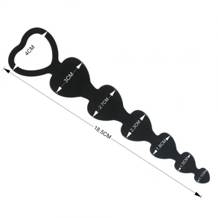 Анальная цепочка Six Heart, 3 см — купить в Астана 4