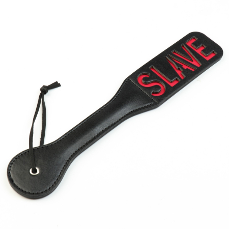 Шлёпалка БДСМ Оки-Чпоки «SLAVE‎», черная
