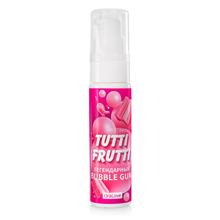 Съедобная смазка Tutti-Frutti Bubble Gum, 30 мл