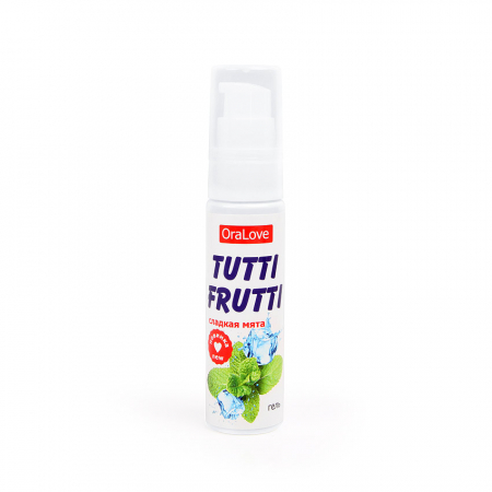 Съедобная гель-смазка Tutti-Frutti со вкусом Сладкой Мяты, 30 мл