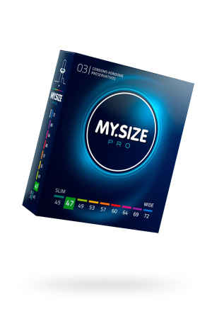 Презервативы My.Size, латекс, 16 см, 4,7 см, 3шт